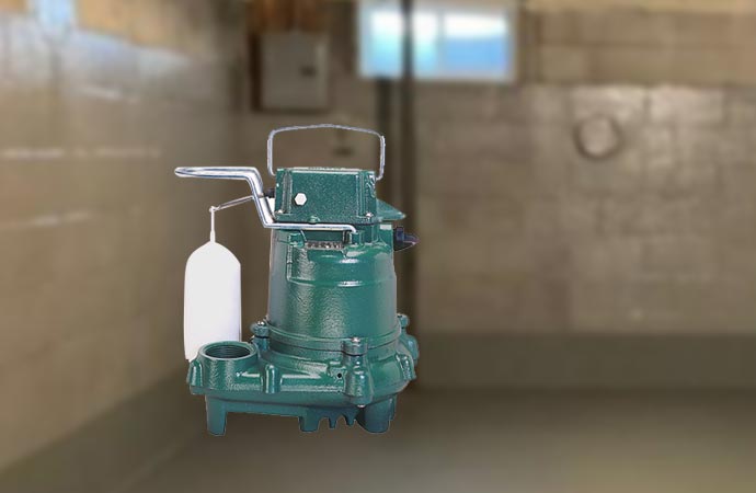 Zoeller sump pumps for basement waterproofing and floor drainage.