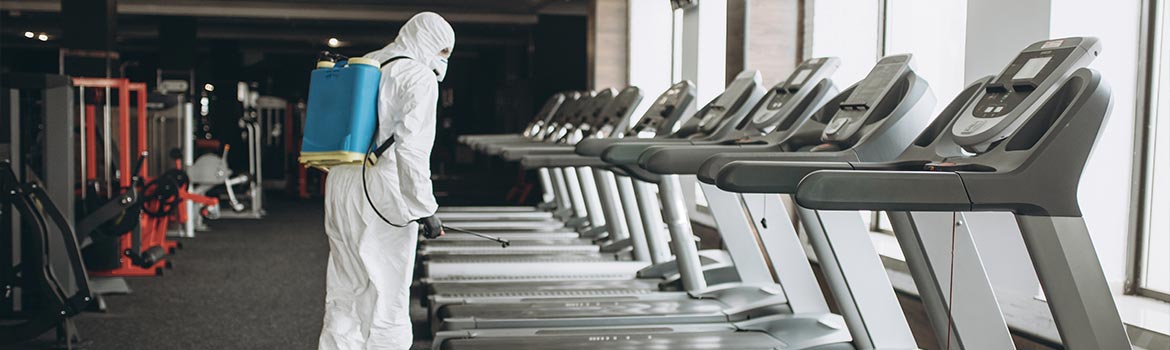 cleaning and disinfection athletic facilities gym infection prevention
