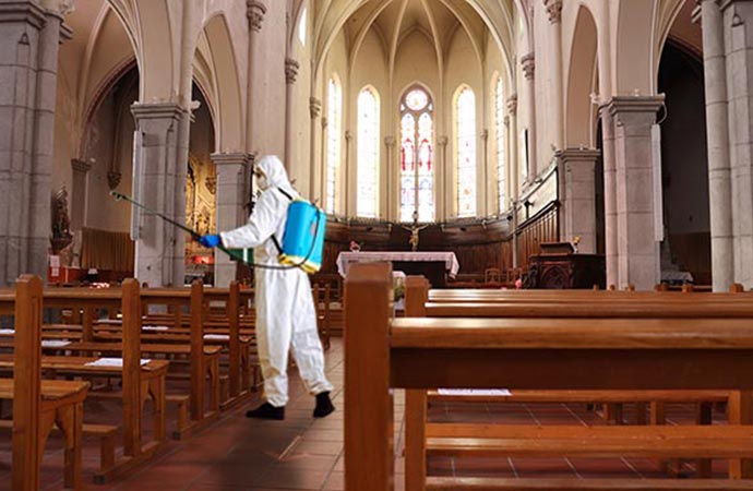 disinfection of church in Knoxville & Rockford, TN